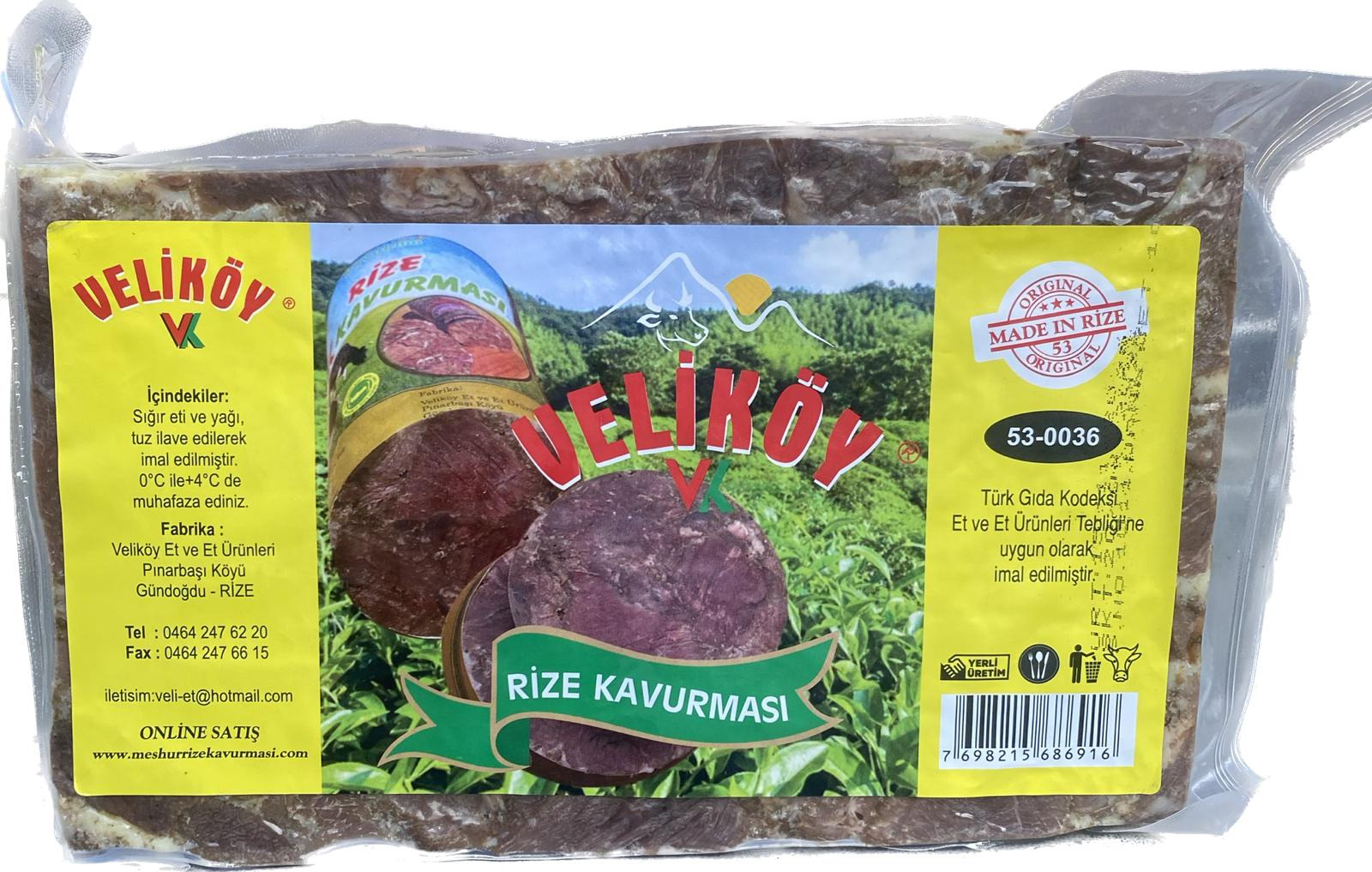 1000 Gr Vakumlu Rize Kavurması