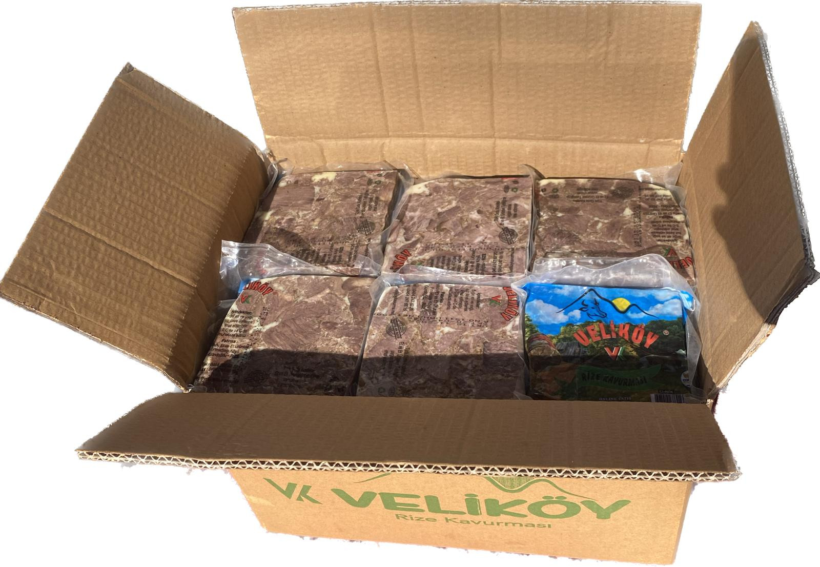 250gr'lık Vakumlu Kavurma 250x68adet=17Kg